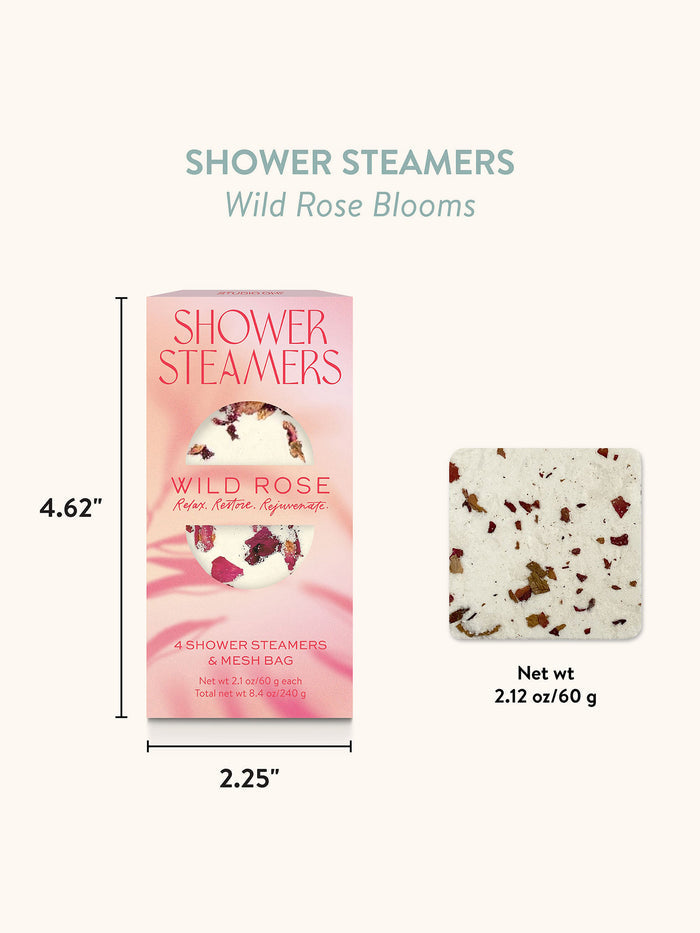 Wild Rose Blooms Shower Steamers