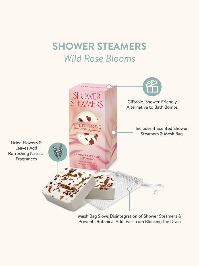 Wild Rose Blooms Shower Steamers