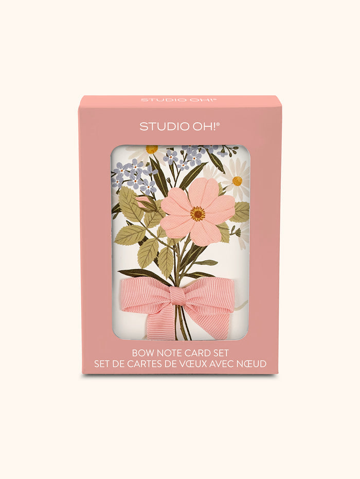 Wildflower Bouquet Bow Note Card Set