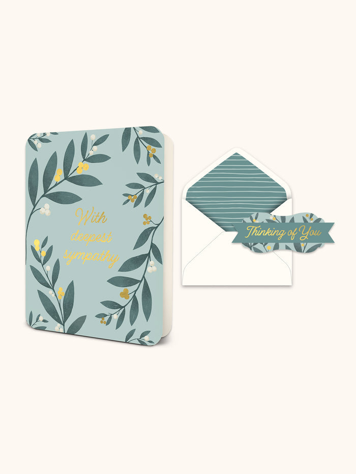 With Deepest Sympathy Deluxe Greeting Card