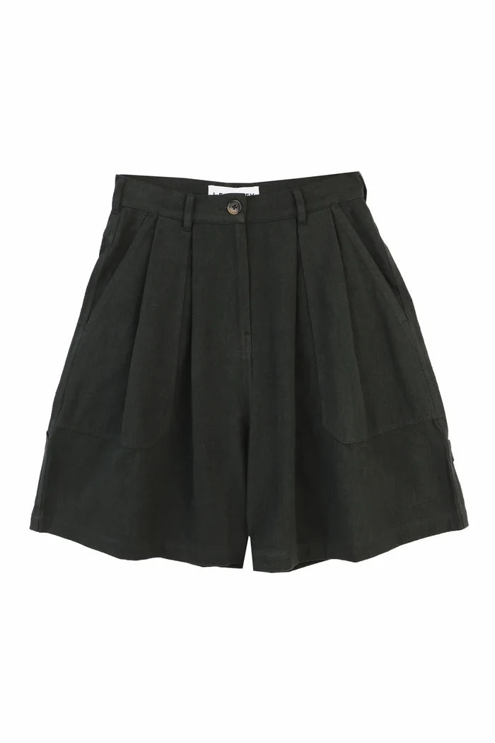 Dark Green shorts on a white background