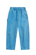 Blue kids pants on a white background