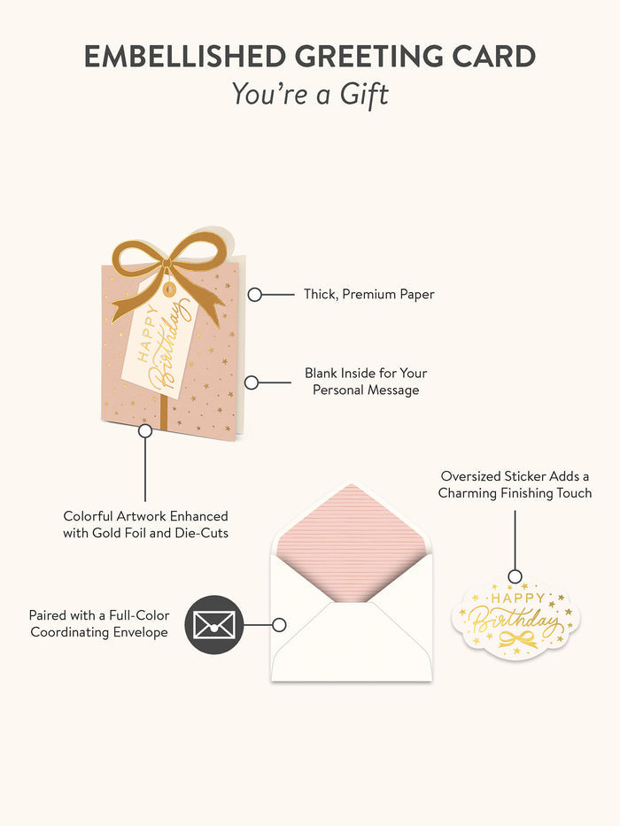 You're a Gift Deluxe Greeting Card