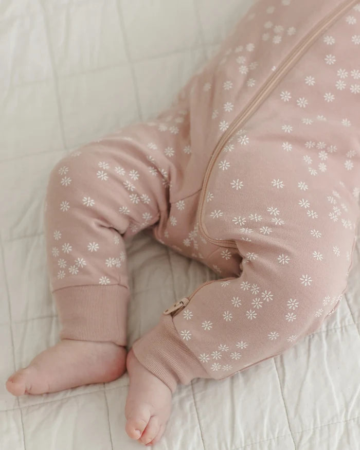 Zip Long Sleeve Sleeper (Daisy Mauve)