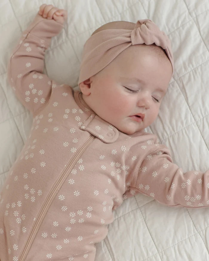 Zip Long Sleeve Sleeper (Daisy Mauve)