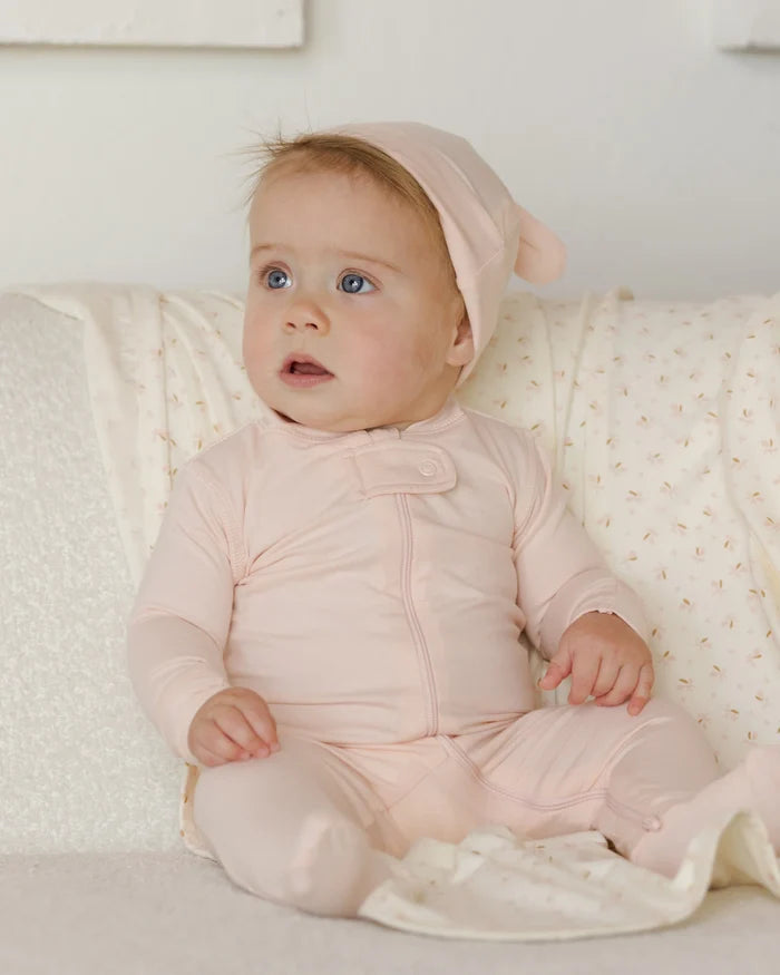 Zip Longsleeve Sleeper Footie (Petal)